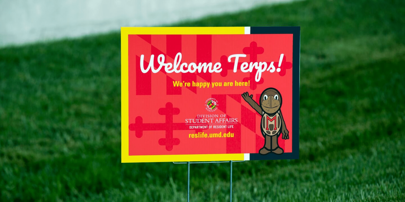 welcome terp sign