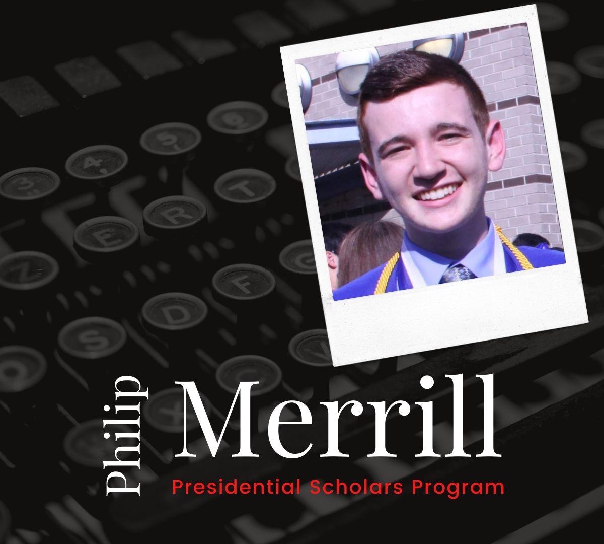 zach's headshot on merrill poster