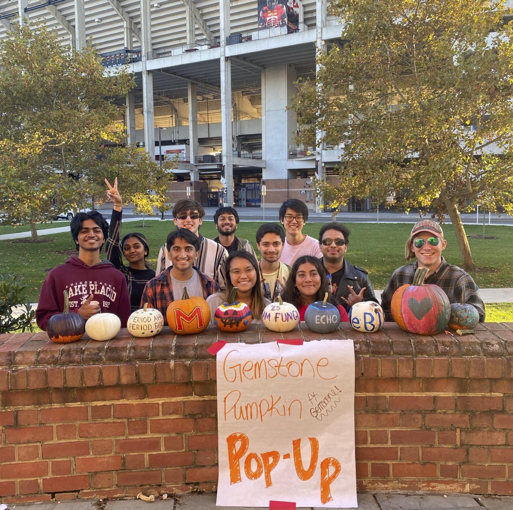 Gemstone pumpkin pop-up