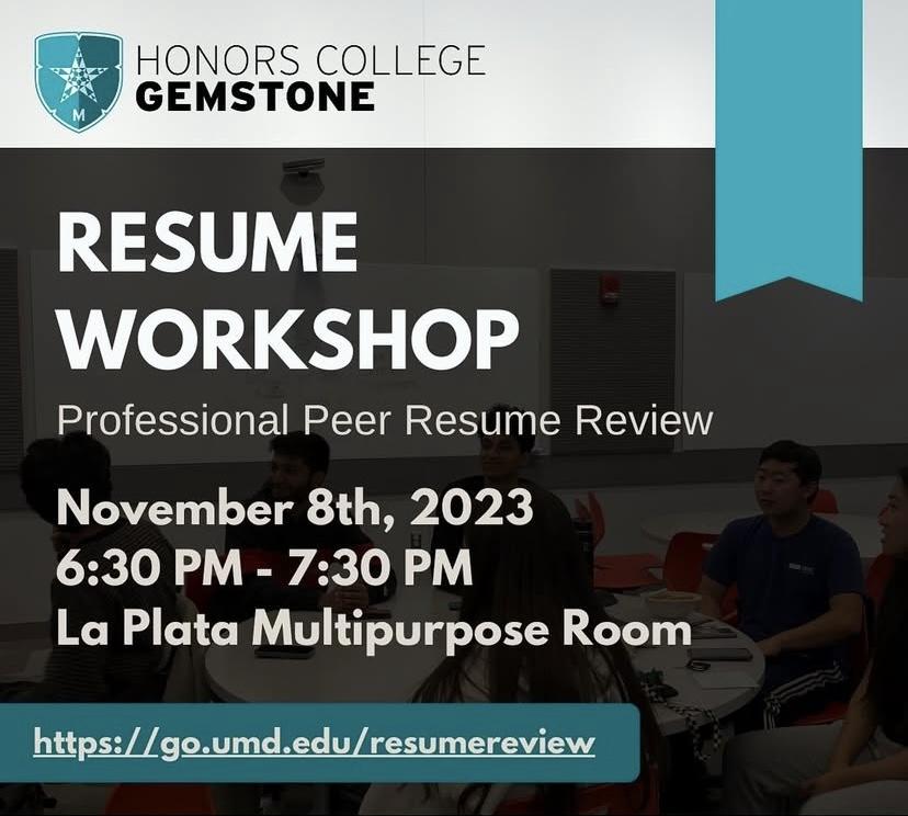 Flyer for resume workshop